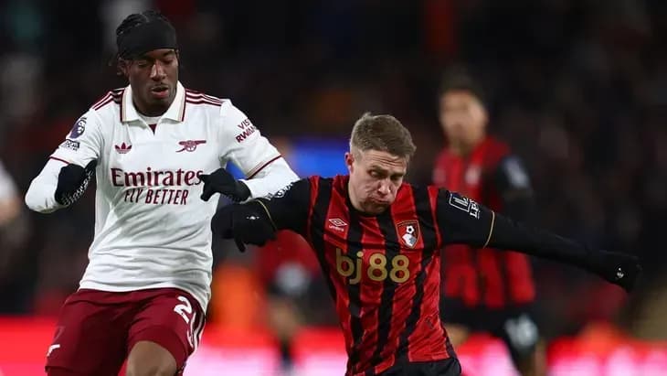 Дубль Райса помог «Арсеналу» победить «Борнмут» и увеличить отрыв от конкурентов в АПЛ Дубль Райса помог «Арсеналу» победить «Борнмут» и увеличить отрыв от конкурентов в АПЛ