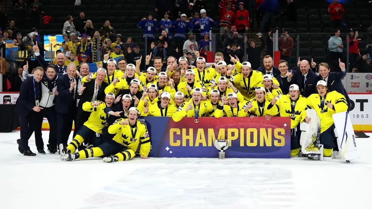 Швеция выиграла молодёжный ЧМ по хоккею Швеция выиграла молодёжный ЧМ по хоккею