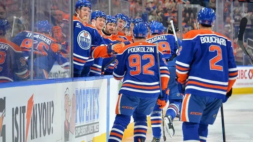 Гол и ассист Подколзина помогли «Эдмонтону» разгромить «Сент‑Луис» Гол и ассист Подколзина помогли «Эдмонтону» разгромить «Сент‑Луис»