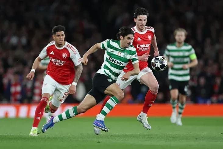 «Арсенал» не смог победить «Спортинг», но прошёл в полуфинал ЛЧ «Арсенал» не смог победить «Спортинг», но прошёл в полуфинал ЛЧ