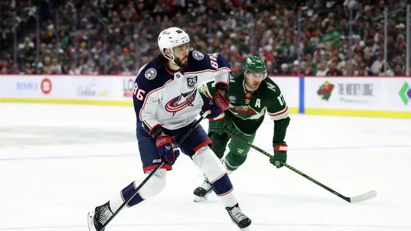 «Коламбус» благодаря хет-трику Марченко победил «Миннесоту» с дублем Капризова «Коламбус» благодаря хет-трику Марченко победил «Миннесоту» с дублем Капризова