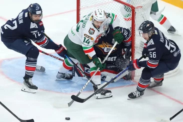 «Металлург» обыграл «Ак Барс» и сравнял счёт в полуфинальной серии «Металлург» обыграл «Ак Барс» и сравнял счёт в полуфинальной серии