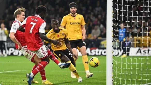 «Арсенал» упустил победу над «Вулверхэмптоном» в концовке матча «Арсенал» упустил победу над «Вулверхэмптоном» в концовке матча