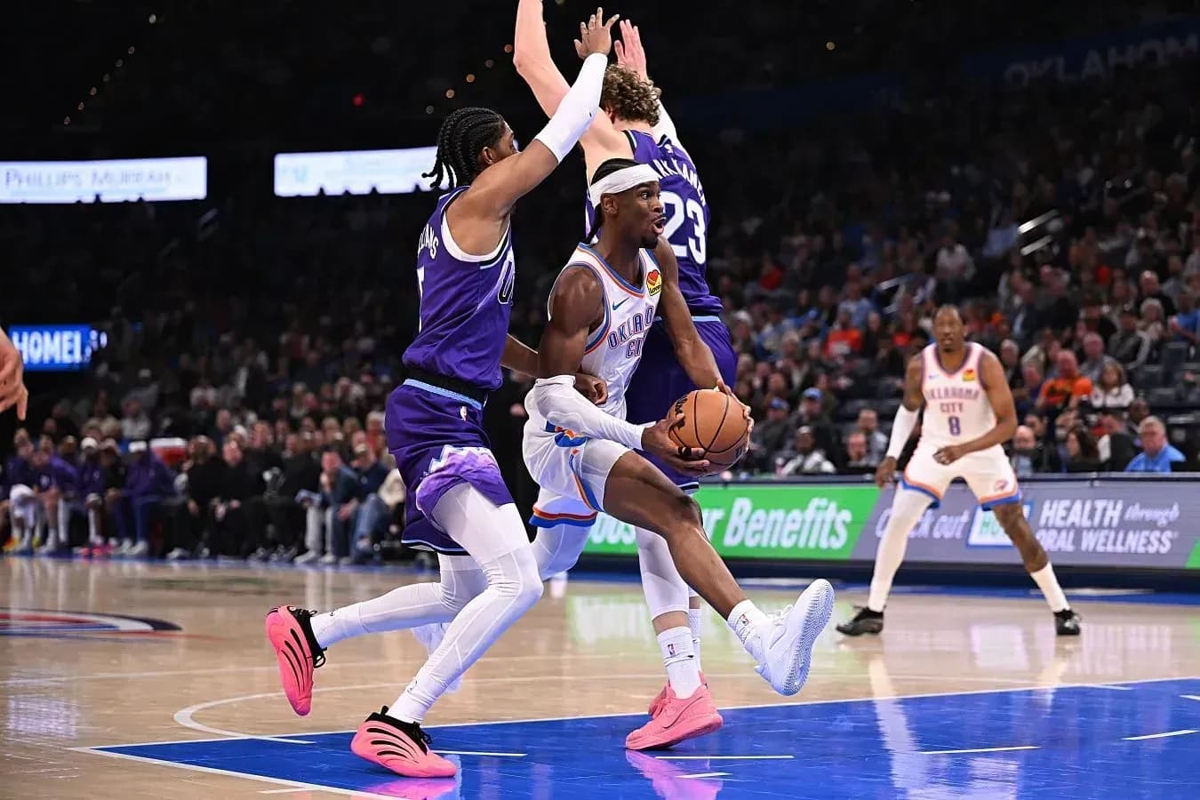 «Оклахома» обыграла «Юту» благодаря 46 очкам Гилджес-Александера «Оклахома» обыграла «Юту» благодаря 46 очкам Гилджес-Александера