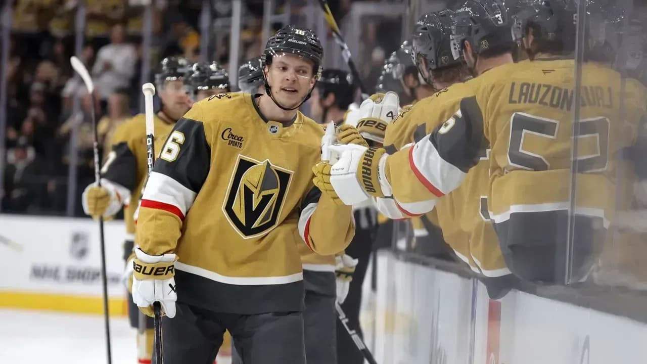 Гол Барбашёва помог «Вегасу» одержать первую победу в серии с «Ютой» Гол Барбашёва помог «Вегасу» одержать первую победу в серии с «Ютой»