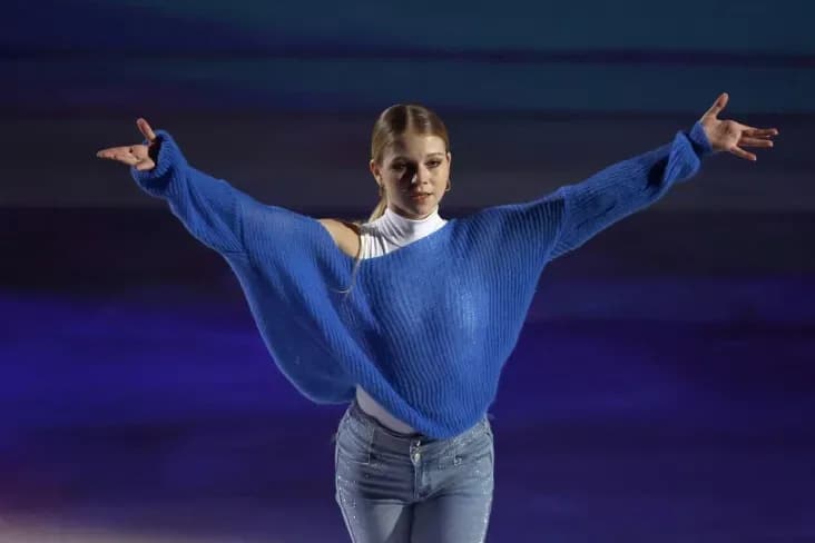 Фигуристка Трусова впервые выступила на льду после родов Фигуристка Трусова впервые выступила на льду после родов