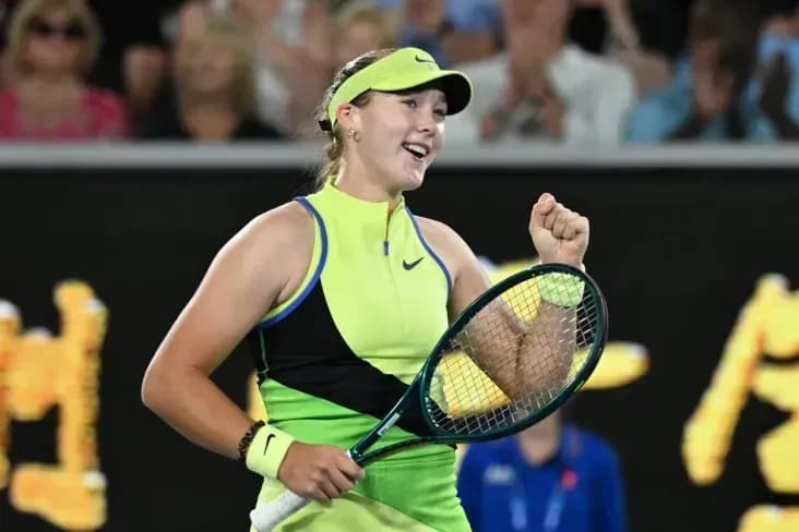 Андреева выбила Векич с Australian Open Андреева выбила Векич с Australian Open