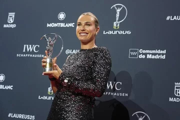 Арина Соболенко признана «Спортсменкой года» Арина Соболенко признана «Спортсменкой года»